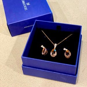 Swarovski Vintage Set, Pink, Rose Gold Plating